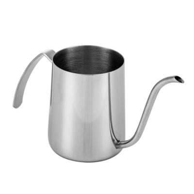 China Portable Home Office 350ml Stainless Steel Hand Drip Pour Viable Can Coffee Kettle Teapot for sale