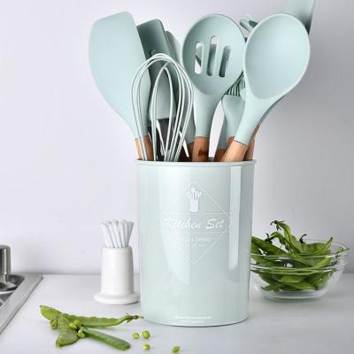 China 11pcs Chef's Sustainable Kitchen Silicone Accessories Cookware Set Cooking Tools Kitchenware Kitchen Utensils for sale