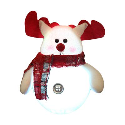 China 2021 Hot Sale Christmas Santa Claus LED Night Light Cute Snowman Doll Toys Party Gifts Christmas Decoration Supplies for sale