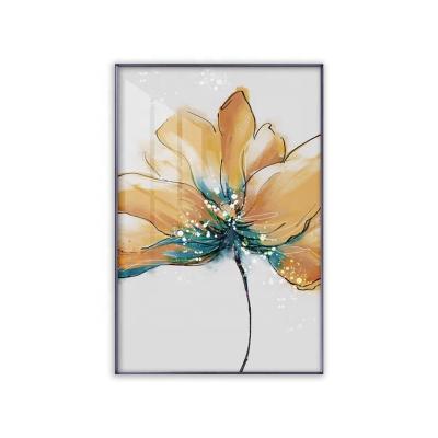 China Wholesale Modern Wall Art Abstract Flower Oil Painting Modern Decorative Wall Art for sale