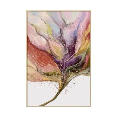 China Modern Home Floral Decor Canvas Flowers Oil Painting Poster Painted Wall Art For Living Room for sale