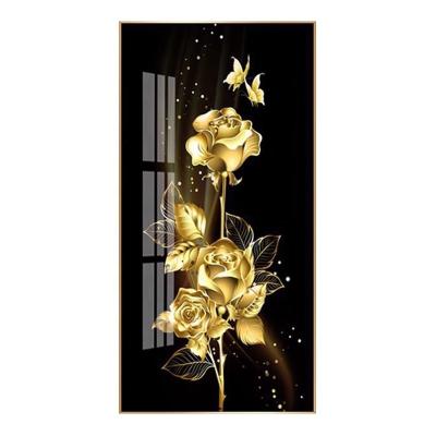 China Gold Flowers Abstract Still Life Modern Hot Selling Living Room Wall Art Home Painting Painting for sale