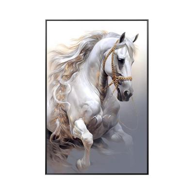 China Modern Custom Animal Paintings Large Wall Art Horse Canvas Painting For Living Room Home Decor for sale