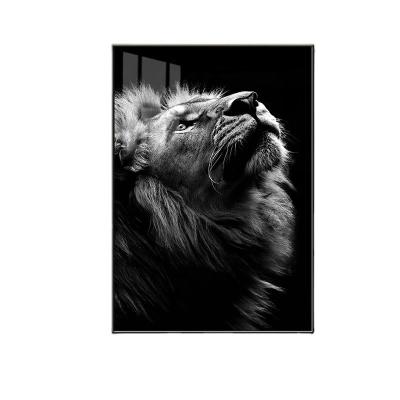 China Modern popular animal lion paintings and wall art scustom design home painting decoration for sale