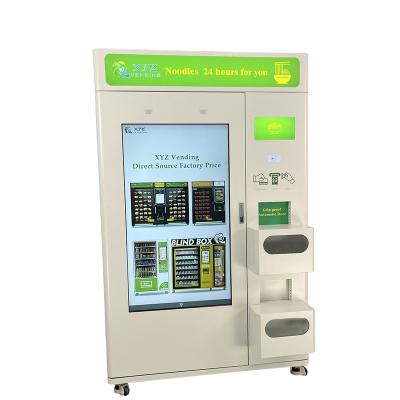 China Custom hot instant touch screen food ramen japanese subway station tea cup noodle wifi vending machine for sale