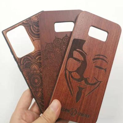 China Europe Custom Design Solid Cherry Maple Walnut Real Wood Natural Cell Phone Cover for sale