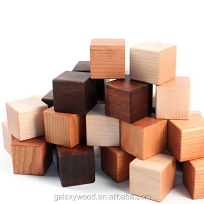 China Europe Dongguan Factory Custom Square Wood Building Blocks For Nursery Decor for sale