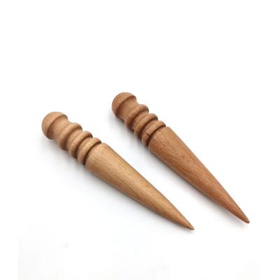 China High Quality Custom Shape Solid Beech Wood Cone Europe Handle for sale