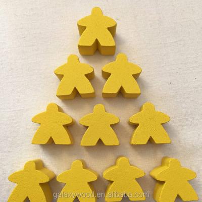 China Custom Colored Europe Standard Wooden Board Game Meeples for sale