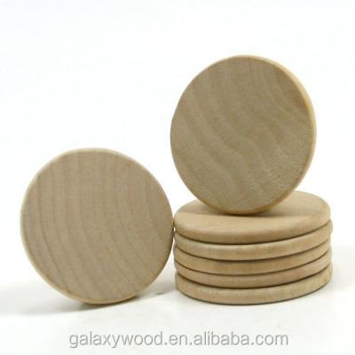 China Europe OEM Supply Unfinished Custom Laser Cut Round Wood Pieces for sale