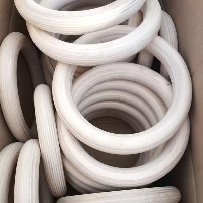 China Europe 28mm 32mm Thickness 235mm Diameter Birch Wood Custom Fitness Gymnastic Rings for sale