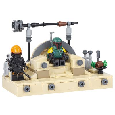 China Building Toy MOC Star Wars Movies Bobafit Throne The Mandalorian Paz Vizra Fennec Shand Mini Action Numbers Building Blocks Toys Gifts Child for sale