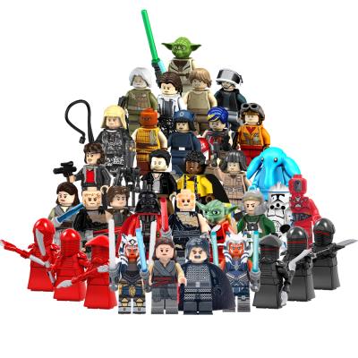 China Hot Toy Star Rebel Pilot Rey Skywalker Kylo Ren Ben Ahsoka building block figure solo figure toy Darth Vader Rey Wars Qila Max building mini for sale