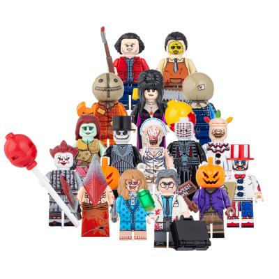 China Building Toy WM6101 Horror Halloween Silent Hill Nurse Triangle Head Jason Chainsaw Jack Torrance Sally Legoing Nurse Building Block Kid Figure Toy for sale