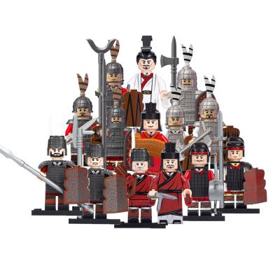 China Heavy Building Toy Chinese Historical Figures Toy Chinese Xiang Yu Expedition Military Division Building Block Figure Toy Liu Bang Chu Army Han Army Mini for sale