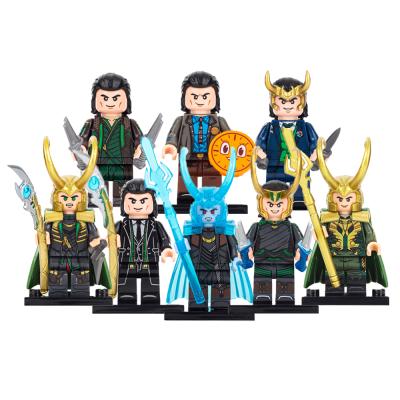 China Building Toy Movie Superheroes Loki Judge Losrel Sylvie Mobius Hunter B-15 Kang Legoed Conqueror Mini Building Block Toy Figures Kids Gift for sale