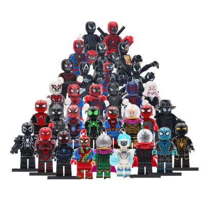 China Toy Spider Venom Ghost Rider Mysterio Shadow Universe Gwen Spider MK2 Costume Man Mini Building Blocks Parallel Figures Building Toys for sale