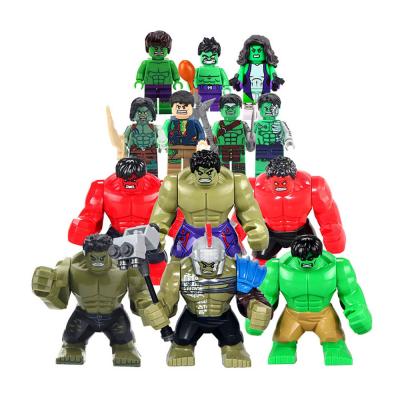 China Green Toy Movie Superheroes Robert Bruce Banner Gamma Bomb Monster Quantum Costume Building Mini Building Block Toys Action Numbers Kids Gifts for sale