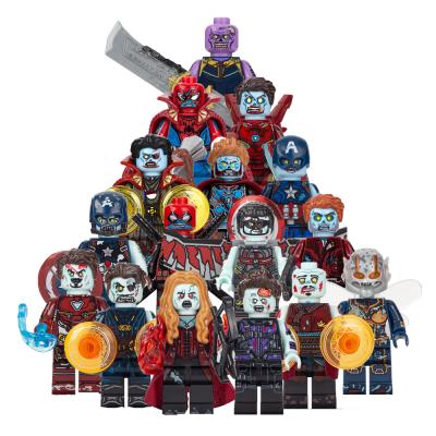 China Star-lord Building Block Child Toy Thor Doctor Strange Spider Thanos Mini Captain Man Figure Building Toy Halloween Horror Zombies Superheroes for sale