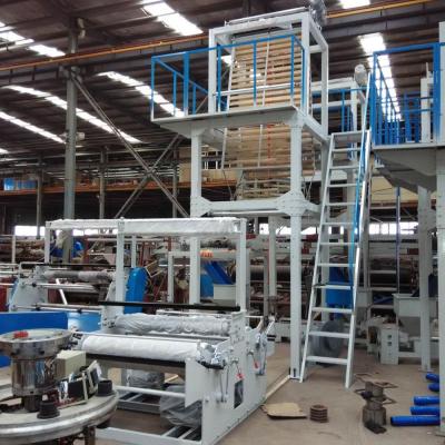 China Rotary Head Film LDPE HDPE LLDPE Lift Film Blowing Machine / PE Film Extruder for sale