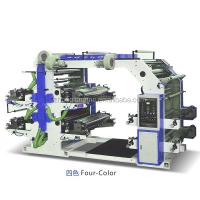 China Label Printer Four Colors Flexo Printing Machine , Roll Material Printing for sale