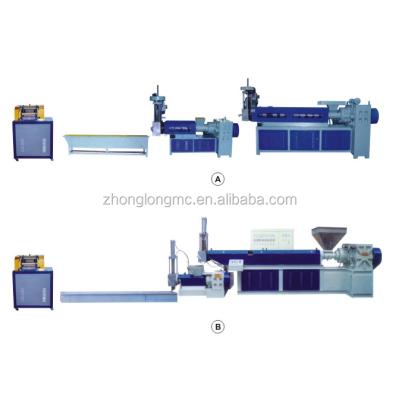 China Factory Two Stage Plastic Pelletizer , Granulator Recycling Machine for sale