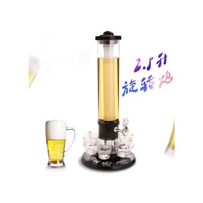 China Durable and Modern Portable Beer Tower Draft Dispenser Drinks Dispenser Portable Beer Drink Dispenser with LED Light for sale