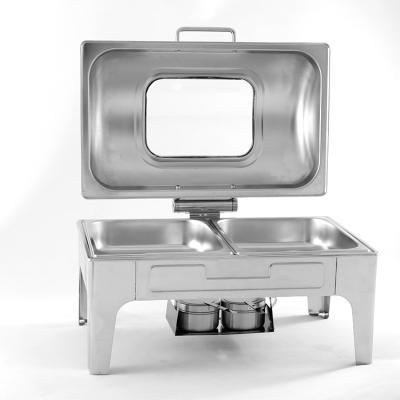 China Customized LOGO Stainless Steel Commercial Economic Chafing Dishes and Factory Price Modern Wholesale High Quality Cabinet Self Heating Food Warmer for sale