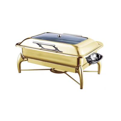 China Hotel Supplies Customized LOGO And Modern Hardware Stainless Steel Beetle Electric Chafing Dish For Serving Dish Buffet for sale