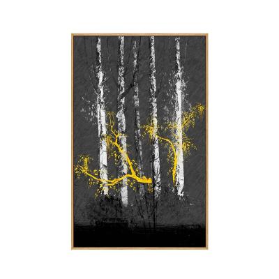 China Abstract High Resolution Canvas Old Fortune Tree Wall Art Decorative Painting for sale