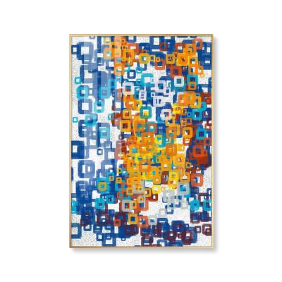 China High Resolution Custom Canvas Abstract American Decorative Frame Aluminum Alloy Wall Painting Art for sale