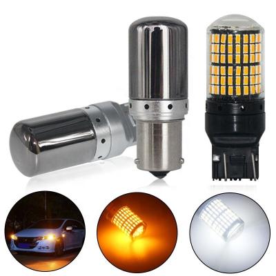 China Canbus No Errors 1157 BAY15D 1156 BA15S P21W LED Auto Reverse Turn Signal Light Bulbs 7440 Brake Light Lamp S25 Led Turn Signal Light for sale