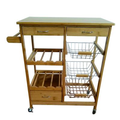 China Classic Wooden Serving Cart Kitchen Cart Cart for sale