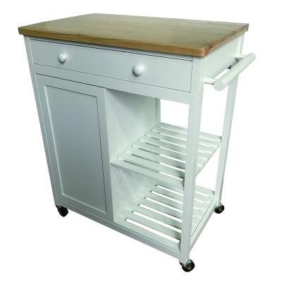 China Wholesale Home Kitchen Storage Cart Wooden Kitchen Cart Factory Price 3 Tiers Carton Wooden Home Kitchen Round Customized Size 1000 for sale