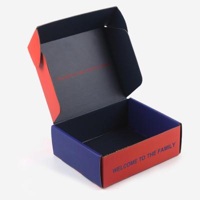 China Recycled Materials Rigid Cardboard Aseptic Paper Boxes For Handmade Sock/Shoe/Clothing Shipping Display Box for sale