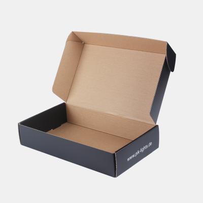 China Recycled Materials Customized Logo Luxury Cardboard Cardboard Collapsible Corrugated Folding Paper Packaging Rigid Black Gift Boxes for sale