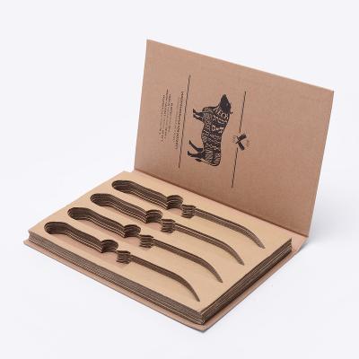 China Recyclable Custom Luxury Eco-Friendly Steak Knife Corrugated Cardboard Shipping Printing Eco-Friendly Paper Box for sale