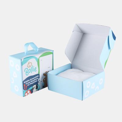 China Custom Recyclable Kids Toys Clothing Small Cardboard Plane Corrugated Paper Gift Boxes With Handle for sale