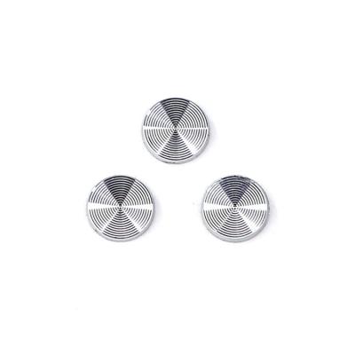 China Fashion Electrocasting Round Metal Label Waterproof Metal Label Patch Metal Label Leather Clothing for sale