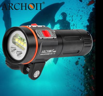 China White Scuba Torch 32650 Video Diving Light Ball Head Stand Up To 100M for sale