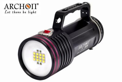 China Red / UV Light Underwater Video Lights , 5000K WG76W  6500 Lumen LED Dive Lights for sale