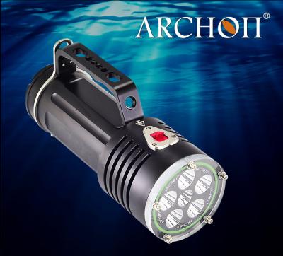 China Scuba Equipment Cree LED Waterproof 200 Meters Cave Diving Torch 5000 Lumens for sale