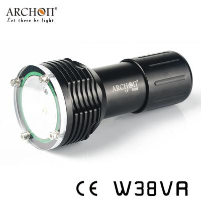 China Wide Beam Angle W38VR LED Scuba Diving Lights 1400 Lumens Red Light for sale