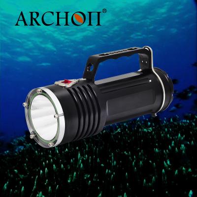 China 2200 Lumens LED Rechargeable Handle Diving Light with 8mm Polycarbonate Board for sale