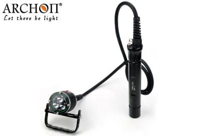 China Waterproof Black Cansiter LED Diving Light 3000lumen 100m Diving for sale