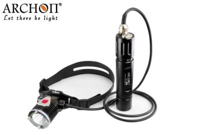 China Black 100 Meter Waterproof Canister Dive Light with 26650 Li-ion battery for sale