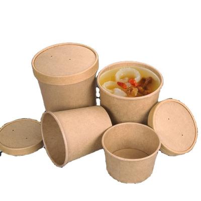 China Recycled materials shape custom ice cream paper bowl eco paper oval soup bowls 16 oz for sale