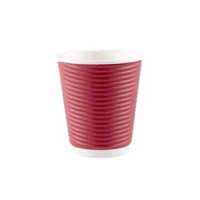 China China Manufacturers Sale Ripple Wall Varnishing Printer Paper Cup Disposable Pla Coated Paper Cup for sale