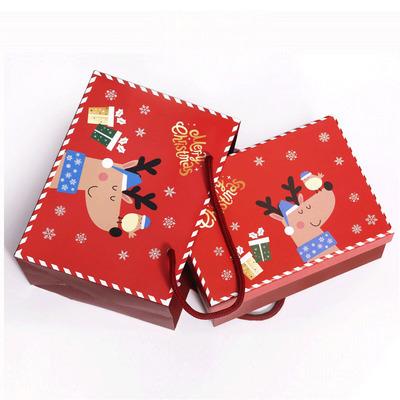 China 2021 Recyclable Christmas Family Ornaments Christmas Logo Custom Large Paper Gift Bag Bag for sale