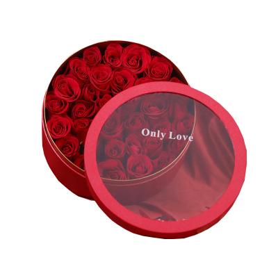 China Handmade Wholesale Fresh Luxury Flower Box I Love You Flowers Print Shipping Boxes for sale